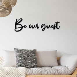 Wallity Be Our Guest Escultura de Pared Negra